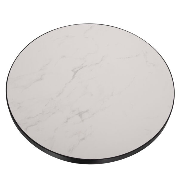 ΕΠΙΦΑΝΕΙΑ ΤΡΑΠΕΖΙΟΥ SINTERED STONE HM6653.02 ΜΕ ΠΛΑΙΣΙΟ ALU ΜΑΥΡΟ Φ70εκ. - Image 3