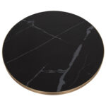 ΕΠΙΦΑΝΕΙΑ ΤΡΑΠΕΖΙΟΥ SINTERED STONE HM6652.13 ΜΕ ΠΛΑΙΣΙΟ ALU ΧΡΥΣΟ Φ60εκ. - Image 3