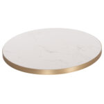 ΕΠΙΦΑΝΕΙΑ ΤΡΑΠΕΖΙΟΥ SINTERED STONE HM6653.12 ΜΕ ΠΛΑΙΣΙΟ ALU ΧΡΥΣΟ Φ70εκ. - Image 3
