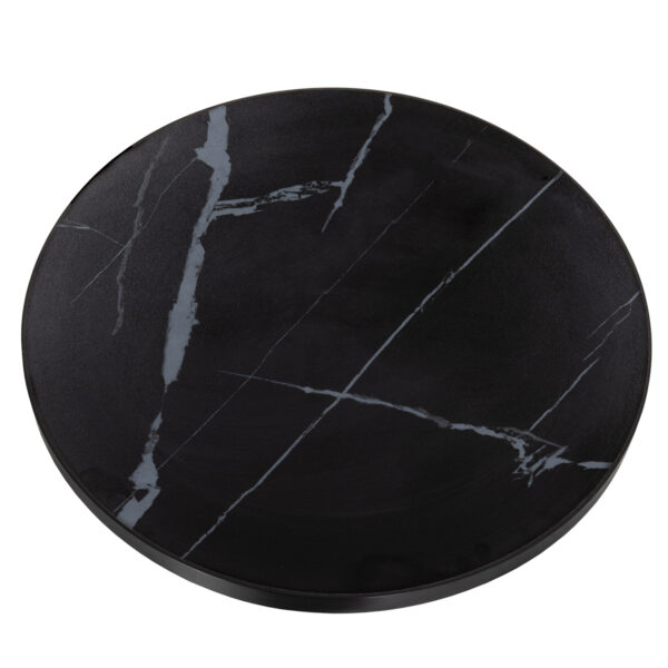 ΕΠΙΦΑΝΕΙΑ ΤΡΑΠΕΖΙΟΥ SINTERED STONE HM6653.03 ΜΕ ΠΛΑΙΣΙΟ ALU ΜΑΥΡΟ Φ70εκ. - Image 3