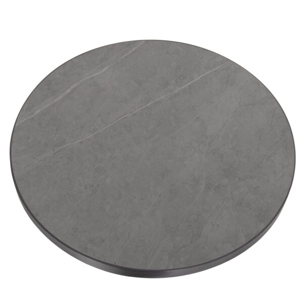 ΕΠΙΦΑΝΕΙΑ ΤΡΑΠΕΖΙΟΥ SINTERED STONE HM6653.05 ΜΕ ΠΛΑΙΣΙΟ ALU ΓΚΡΙ Φ70εκ. - Image 3