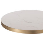 ΕΠΙΦΑΝΕΙΑ ΤΡΑΠΕΖΙΟΥ SINTERED STONE HM6652.12 ΜΕ ΠΛΑΙΣΙΟ ALU ΧΡΥΣΟ Φ60εκ. - Image 4