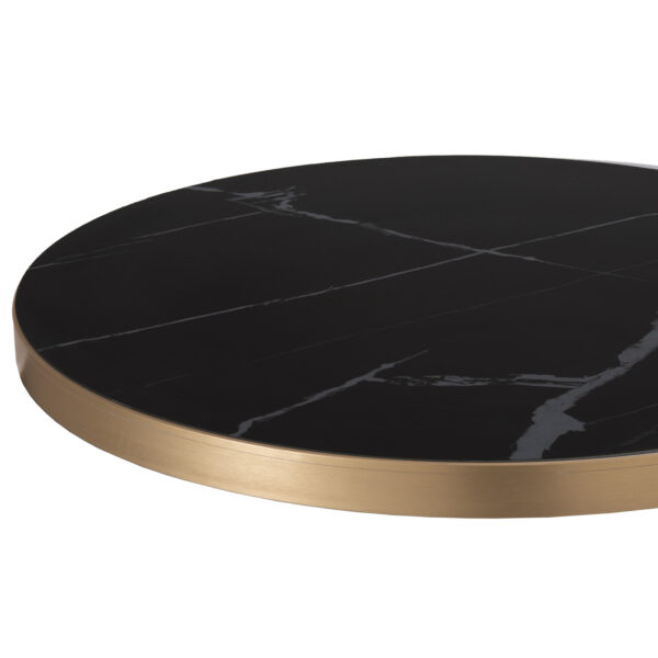 ΕΠΙΦΑΝΕΙΑ ΤΡΑΠΕΖΙΟΥ SINTERED STONE HM6652.13 ΜΕ ΠΛΑΙΣΙΟ ALU ΧΡΥΣΟ Φ60εκ. - Image 4