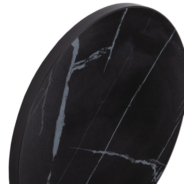 ΕΠΙΦΑΝΕΙΑ ΤΡΑΠΕΖΙΟΥ SINTERED STONE HM6653.03 ΜΕ ΠΛΑΙΣΙΟ ALU ΜΑΥΡΟ Φ70εκ. - Image 5