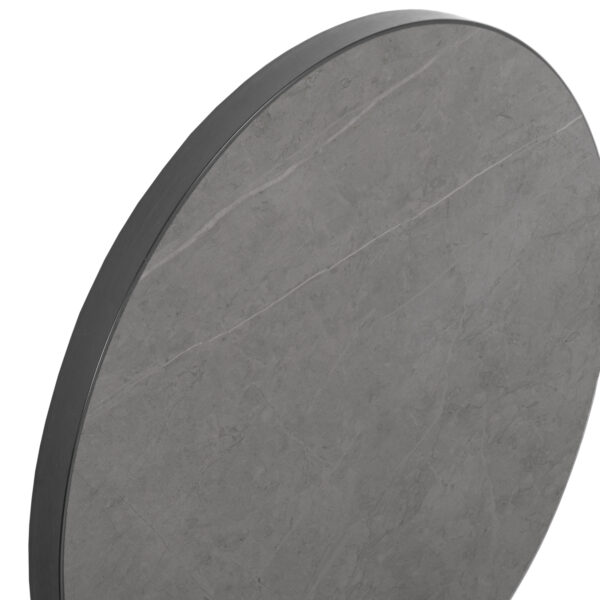 ΕΠΙΦΑΝΕΙΑ ΤΡΑΠΕΖΙΟΥ SINTERED STONE HM6652.05 ΜΕ ΠΛΑΙΣΙΟ ALU ΓΚΡΙ Φ60εκ. - Image 5