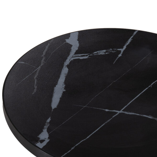 ΕΠΙΦΑΝΕΙΑ ΤΡΑΠΕΖΙΟΥ SINTERED STONE HM6653.03 ΜΕ ΠΛΑΙΣΙΟ ALU ΜΑΥΡΟ Φ70εκ. - Image 6
