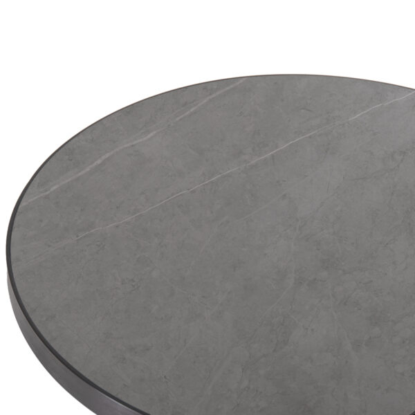ΕΠΙΦΑΝΕΙΑ ΤΡΑΠΕΖΙΟΥ SINTERED STONE HM6653.05 ΜΕ ΠΛΑΙΣΙΟ ALU ΓΚΡΙ Φ70εκ. - Image 6