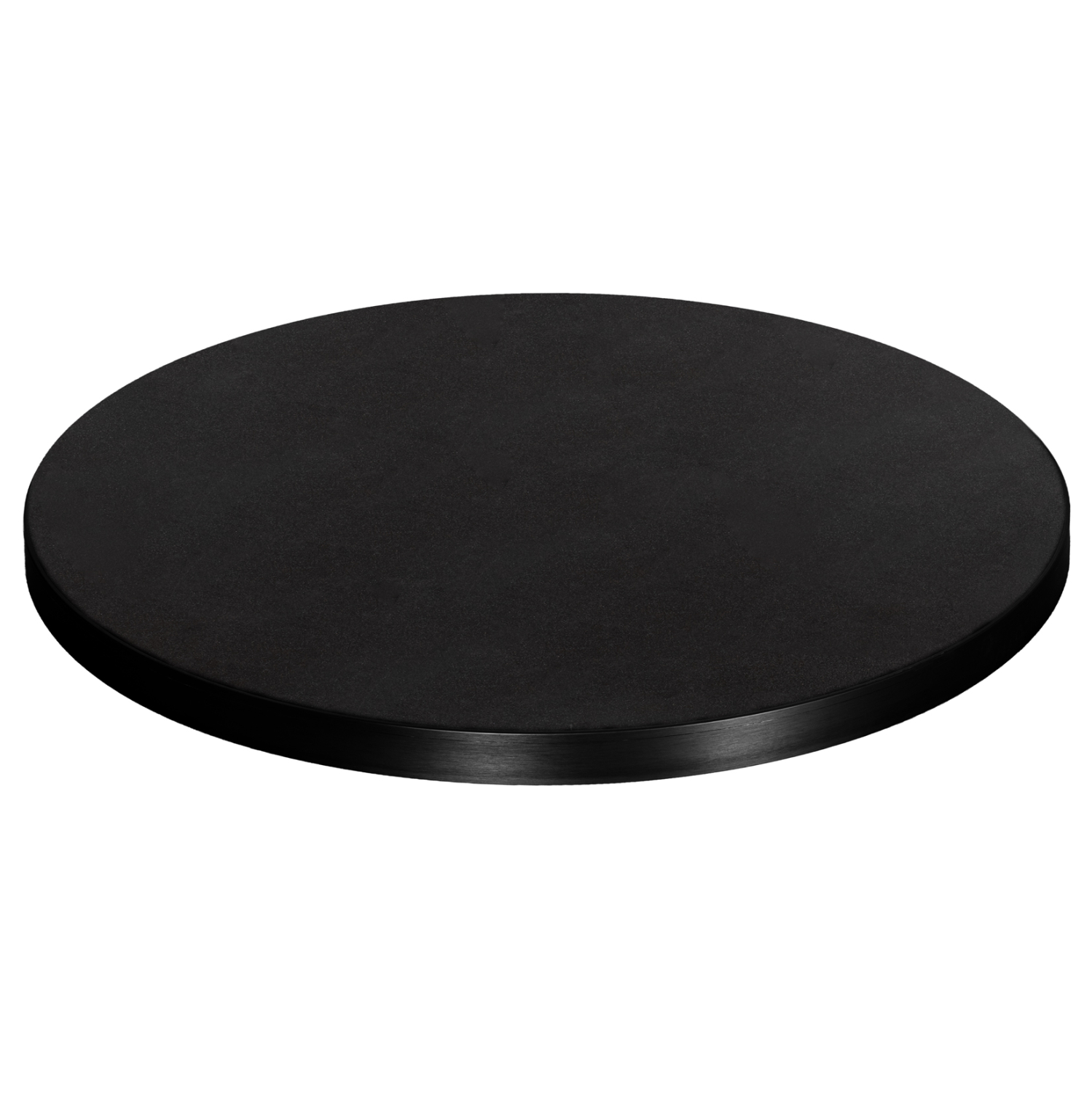 HM6652.01 ΕΠΙΦΑΝΕΙΑ ΤΡΑΠΕΖΙΟΥ SINTERED STONE HM6652.01 ΜΕ ΠΛΑΙΣΙΟ ALU ΜΑΥΡO Φ60εκ. - Image 1