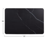 ΕΠΙΦΑΝΕΙΑ ΤΡΑΠΕΖΙΟΥ SINTERED STONE ΟΡΘΟΓΩΝΙΑ HM6656.03 ΠΛΑΙΣΙΟ ALU ΜΑΥΡΟ 120x80εκ. - Image 2