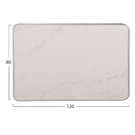 ΕΠΙΦΑΝΕΙΑ ΤΡΑΠΕΖΙΟΥ SINTERED STONE ΟΡΘΟΓΩΝΙΑ HM6656.02 ΠΛΑΙΣΙΟ ALU ΜΑΥΡΟ 120x80εκ. - Image 2