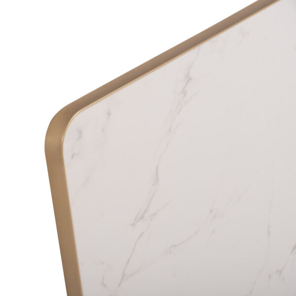 ΕΠΙΦΑΝΕΙΑ ΤΡΑΠΕΖΙΟΥ SINTERED STONE ΟΡΘΟΓΩΝΙΑ HM6656.12 ΠΛΑΙΣΙΟ ALU ΧΡΥΣΟ 120x80εκ. - Image 3