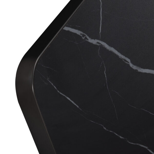 ΕΠΙΦΑΝΕΙΑ ΤΡΑΠΕΖΙΟΥ SINTERED STONE ΟΡΘΟΓΩΝΙΑ HM6656.03 ΠΛΑΙΣΙΟ ALU ΜΑΥΡΟ 120x80εκ. - Image 4