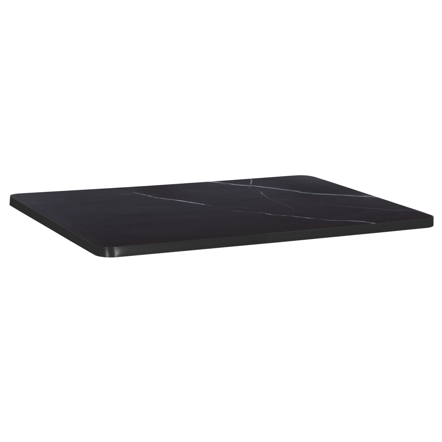 HM6656.03 ΕΠΙΦΑΝΕΙΑ ΤΡΑΠΕΖΙΟΥ SINTERED STONE ΟΡΘΟΓΩΝΙΑ HM6656.03 ΠΛΑΙΣΙΟ ALU ΜΑΥΡΟ 120x80εκ. - Image 1