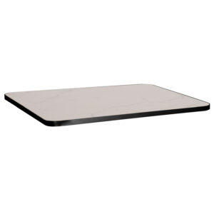ΕΠΙΦΑΝΕΙΑ ΤΡΑΠΕΖΙΟΥ SINTERED STONE ΟΡΘΟΓΩΝΙΑ HM6656.02 ΠΛΑΙΣΙΟ ALU ΜΑΥΡΟ 120x80εκ.