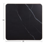 ΕΠΙΦΑΝΕΙΑ ΤΡΑΠΕΖΙΟΥ SINTERED STONE ΤΕΤΡΑΓΩΝΗ HM6655.13 ΠΛΑΙΣΙΟ ALU ΧΡΥΣΟ 80x80εκ. - Image 2