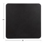 ΕΠΙΦΑΝΕΙΑ ΤΡΑΠΕΖΙΟΥ SINTERED STONE ΤΕΤΡΑΓΩΝΗ HM6655.01 ΠΛΑΙΣΙΟ ALU ΜΑΥΡΟ 80x80εκ. - Image 2