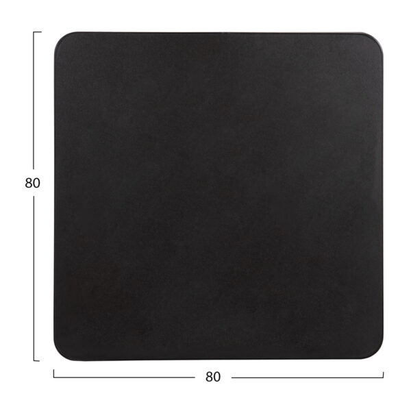 ΕΠΙΦΑΝΕΙΑ ΤΡΑΠΕΖΙΟΥ SINTERED STONE ΤΕΤΡΑΓΩΝΗ HM6655.01 ΠΛΑΙΣΙΟ ALU ΜΑΥΡΟ 80x80εκ. - Image 2