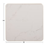 ΕΠΙΦΑΝΕΙΑ ΤΡΑΠΕΖΙΟΥ SINTERED STONE ΤΕΤΡΑΓΩΝΗ HM6655.12 ΠΛΑΙΣΙΟ ALU ΧΡΥΣΟ 80x80εκ. - Image 2