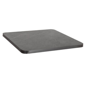 ΕΠΙΦΑΝΕΙΑ ΤΡΑΠΕΖΙΟΥ SINTERED STONE ΤΕΤΡΑΓΩΝΗ HM6655.05 ΠΛΑΙΣΙΟ ALU ΓΚΡΙ 80x80εκ.