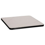 ΕΠΙΦΑΝΕΙΑ ΤΡΑΠΕΖΙΟΥ SINTERED STONE ΤΕΤΡΑΓΩΝΗ HM6655.02 ΠΛΑΙΣΙΟ ALU ΜΑΥΡΟ 80x80εκ.