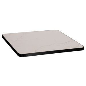 ΕΠΙΦΑΝΕΙΑ ΤΡΑΠΕΖΙΟΥ SINTERED STONE ΤΕΤΡΑΓΩΝΗ HM6655.02 ΠΛΑΙΣΙΟ ALU ΜΑΥΡΟ 80x80εκ.