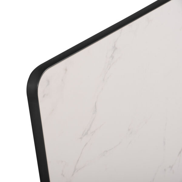 ΕΠΙΦΑΝΕΙΑ ΤΡΑΠΕΖΙΟΥ SINTERED STONE ΤΕΤΡΑΓΩΝΗ HM6655.02 ΠΛΑΙΣΙΟ ALU ΜΑΥΡΟ 80x80εκ. - Image 4
