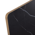 ΕΠΙΦΑΝΕΙΑ ΤΡΑΠΕΖΙΟΥ SINTERED STONE ΤΕΤΡΑΓΩΝΗ HM6654.13 ΠΛΑΙΣΙΟ ALU ΧΡΥΣΟ 70x70εκ. - Image 4