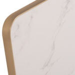 ΕΠΙΦΑΝΕΙΑ ΤΡΑΠΕΖΙΟΥ SINTERED STONE ΤΕΤΡΑΓΩΝΗ HM6655.12 ΠΛΑΙΣΙΟ ALU ΧΡΥΣΟ 80x80εκ. - Image 5