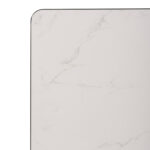 ΕΠΙΦΑΝΕΙΑ ΤΡΑΠΕΖΙΟΥ SINTERED STONE ΤΕΤΡΑΓΩΝΗ HM6655.02 ΠΛΑΙΣΙΟ ALU ΜΑΥΡΟ 80x80εκ. - Image 6
