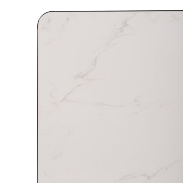 ΕΠΙΦΑΝΕΙΑ ΤΡΑΠΕΖΙΟΥ SINTERED STONE ΤΕΤΡΑΓΩΝΗ HM6654.02 ΠΛΑΙΣΙΟ ALU ΜΑΥΡΟ 70x70εκ. - Image 6