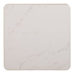 ΕΠΙΦΑΝΕΙΑ ΤΡΑΠΕΖΙΟΥ SINTERED STONE ΤΕΤΡΑΓΩΝΗ HM6654.12 ΠΛΑΙΣΙΟ ALU ΧΡΥΣΟ 70x70εκ.