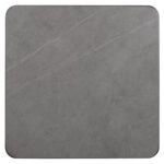 ΕΠΙΦΑΝΕΙΑ ΤΡΑΠΕΖΙΟΥ SINTERED STONE ΤΕΤΡΑΓΩΝΗ HM6654.05 ΠΛΑΙΣΙΟ ALU ΓΚΡΙ 70x70εκ.