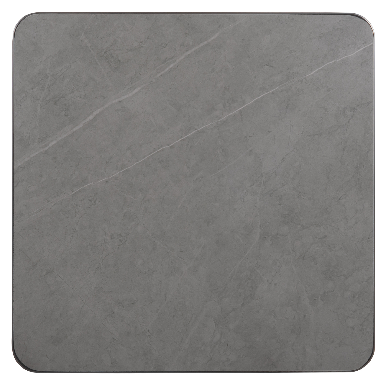 HM6654.05 ΕΠΙΦΑΝΕΙΑ ΤΡΑΠΕΖΙΟΥ SINTERED STONE ΤΕΤΡΑΓΩΝΗ HM6654.05 ΠΛΑΙΣΙΟ ALU ΓΚΡΙ 70x70εκ. - Image 1