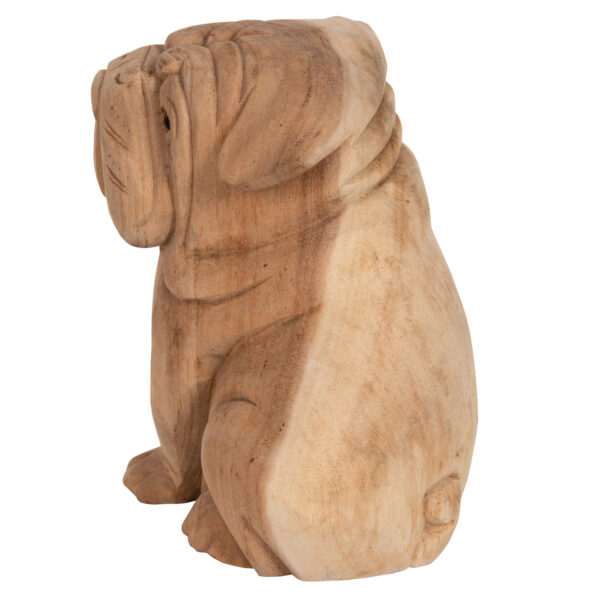 ΕΠΙΤΡΑΠΕΖΙΟ ΔΙΑΚΟΣΜΗΤΙΚΟ DOZER BULLDOG ΞΥΛΟ SUAR ΣΕ ΦΥΣΙΚΟ ΧΡΩΜΑ HM7925 18x14x20Y εκ. - Image 4
