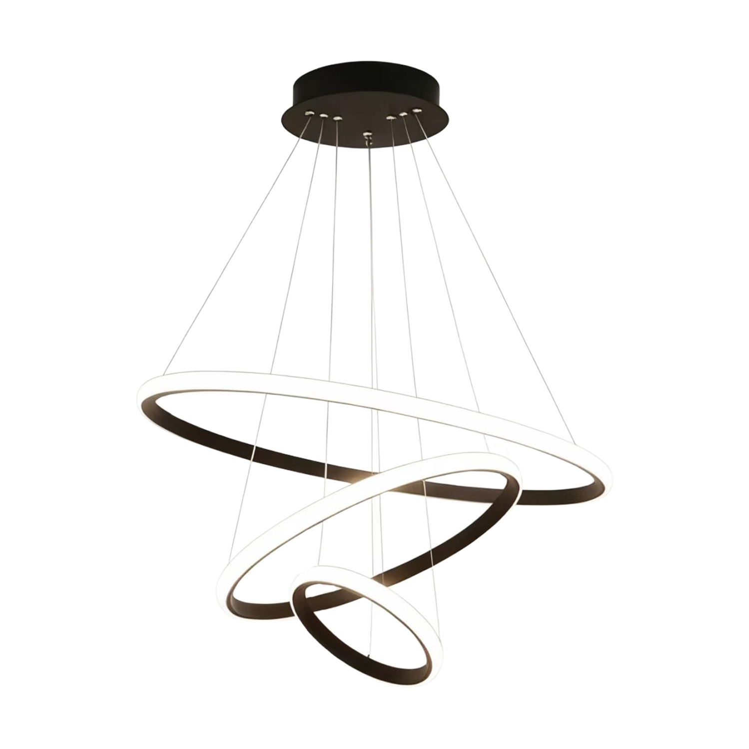 HM4882.01 ΦΩΤΙΣΤΙΚΟ ΟΡΟΦΗΣ LED ΚΡΕΜΑΣΤΟ ΣΕΙΡΑ AERIAL HM4882.01 ΜΑΥΡΟ Φ60εκ. - Image 1