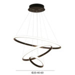 ΦΩΤΙΣΤΙΚΟ ΟΡΟΦΗΣ LED ΚΡΕΜΑΣΤΟ ΣΕΙΡΑ AERIAL HM4882.01 ΜΑΥΡΟ Φ60εκ. - Image 2