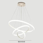 ΦΩΤΙΣΤΙΚΟ ΟΡΟΦΗΣ LED ΚΡΕΜΑΣΤΟ ΣΕΙΡΑ AERIAL HM4882.02 ΛΕΥΚΟ Φ60εκ. - Image 2