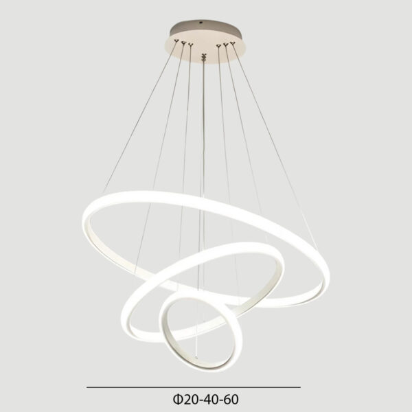 ΦΩΤΙΣΤΙΚΟ ΟΡΟΦΗΣ LED ΚΡΕΜΑΣΤΟ ΣΕΙΡΑ AERIAL HM4882.02 ΛΕΥΚΟ Φ60εκ. - Image 2
