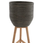 ΓΛΑΣΤΡΑ ΑΠΟ RATTAN ΚΑΙ BAMBOO HM7724 36Χ35Χ95Yεκ.ΦΥΣΙΚΟ - ΠΡΑΣΙΝΟ - Image 3