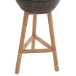ΓΛΑΣΤΡΑ ΑΠΟ RATTAN ΚΑΙ BAMBOO HM7815 31x30x80Yεκ. ΦΥΣΙΚΟ - ΠΡΑΣΙΝΟ - Image 4