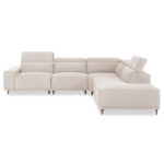 ΚΑΝΑΠΕΣ ΑΡΙΣΤΕΡΗ ΓΩΝΙΑ 5Θ ΜΕ RECLINE LUNARIS HM3316.02L ΕΚΡΟΥ ΥΦΑΣΜΑ 307x267x94Yεκ - Image 3