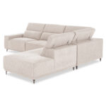 ΚΑΝΑΠΕΣ ΑΡΙΣΤΕΡΗ ΓΩΝΙΑ 5Θ ΜΕ RECLINE LUNARIS HM3316.02L ΕΚΡΟΥ ΥΦΑΣΜΑ 307x267x94Yεκ - Image 5