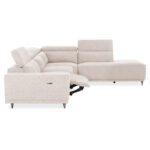 ΚΑΝΑΠΕΣ ΔΕΞΙΑ ΓΩΝΙΑ 5Θ ΜΕ RECLINE LUNARIS HM3316.02R ΕΚΡΟΥ ΥΦΑΣΜΑ 307x267x94Yεκ - Image 4
