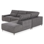 ΚΑΝΑΠΕΣ ΔΕΞΙΑ ΓΩΝΙΑ 5Θ ΜΕ RECLINE LUNARIS HM3316.01R ΓΚΡΙ ΥΦΑΣΜΑ 307x267x94Yεκ - Image 5