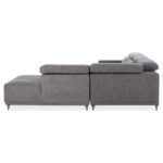 ΚΑΝΑΠΕΣ ΔΕΞΙΑ ΓΩΝΙΑ 5Θ ΜΕ RECLINE LUNARIS HM3316.01R ΓΚΡΙ ΥΦΑΣΜΑ 307x267x94Yεκ - Image 6
