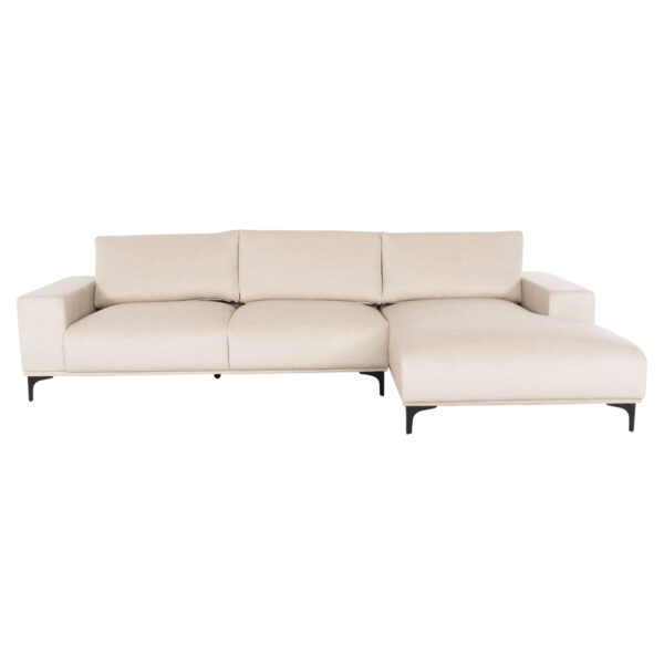 ΚΑΝΑΠΕΣ ΓΩΝΙΑ (ΔΕΞΙΑ) NOA HM3278.01R ΕΚΡΟΥ ΥΦΑΣΜΑ 288x90-157x67-80Υεκ. - Image 3