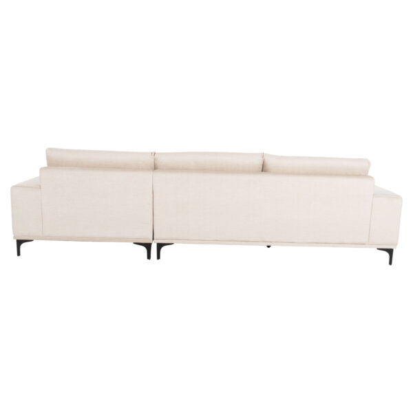 ΚΑΝΑΠΕΣ ΓΩΝΙΑ (ΔΕΞΙΑ) NOA HM3278.01R ΕΚΡΟΥ ΥΦΑΣΜΑ 288x90-157x67-80Υεκ. - Image 5