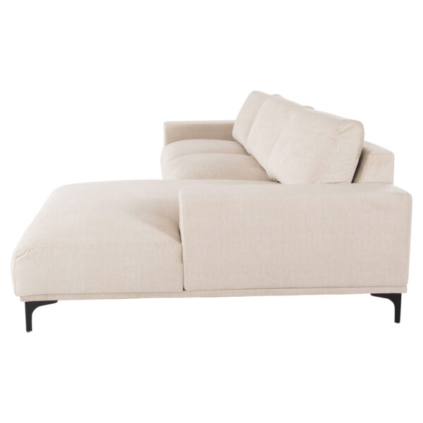 ΚΑΝΑΠΕΣ ΓΩΝΙΑ (ΔΕΞΙΑ) NOA HM3278.01R ΕΚΡΟΥ ΥΦΑΣΜΑ 288x90-157x67-80Υεκ. - Image 6