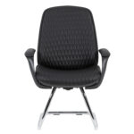 ΚΑΡΕΚΛΑ ΕΠΙΣΚΕΠΤΗ VELUM-s HM1235.01 ΜΑΥΡO PU--ΒΑΣΗ ΧΡΩΜΙΟΥ 71x60x100Υεκ. - Image 3