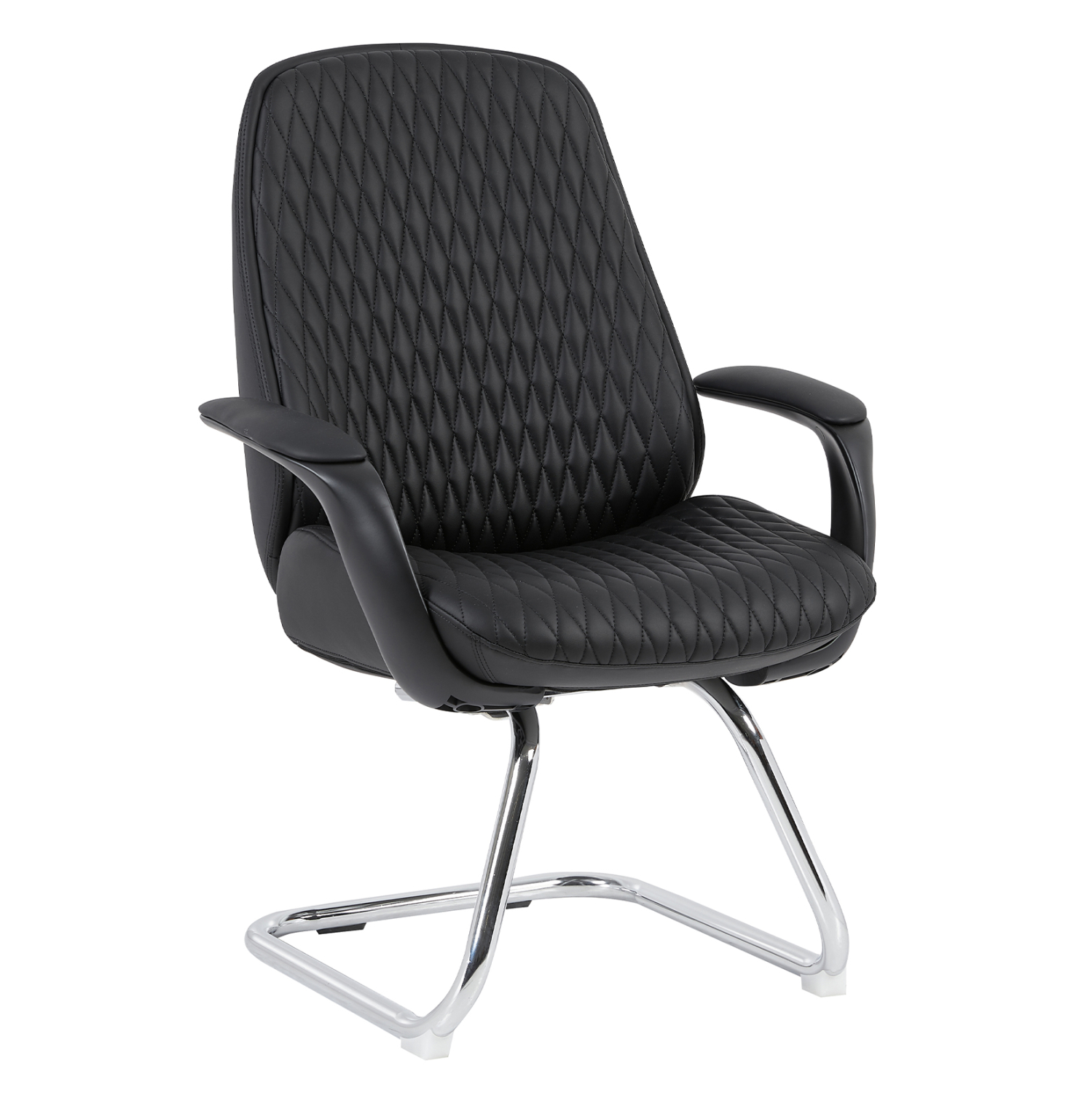 HM1235.01 ΚΑΡΕΚΛΑ ΕΠΙΣΚΕΠΤΗ VELUM-s HM1235.01 ΜΑΥΡO PU--ΒΑΣΗ ΧΡΩΜΙΟΥ 71x60x100Υεκ. - Image 1